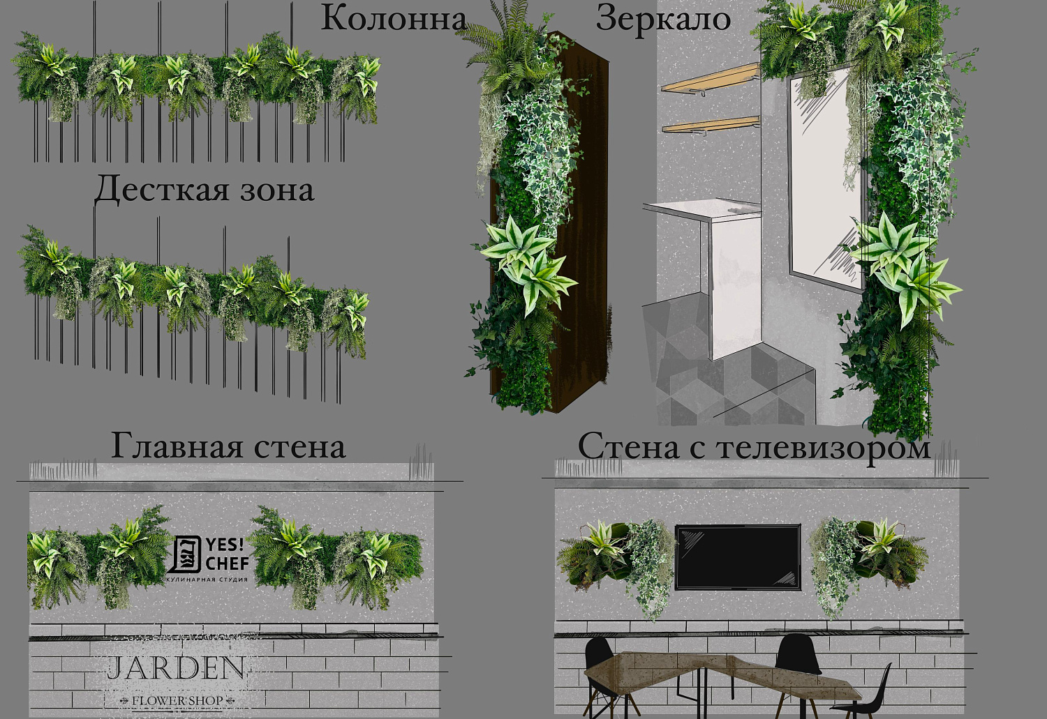 Оформление входной группы и зала в пространстве для мастерклассов